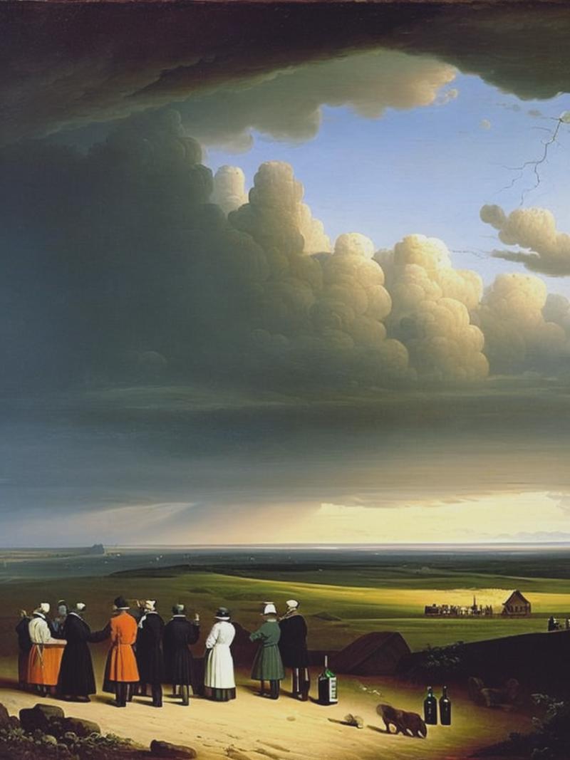 02200-3762948534-Caspar David Friedrich painting desolate stormy landscape with dark clouds, with eight people drinking at a bar, with wine glass.png